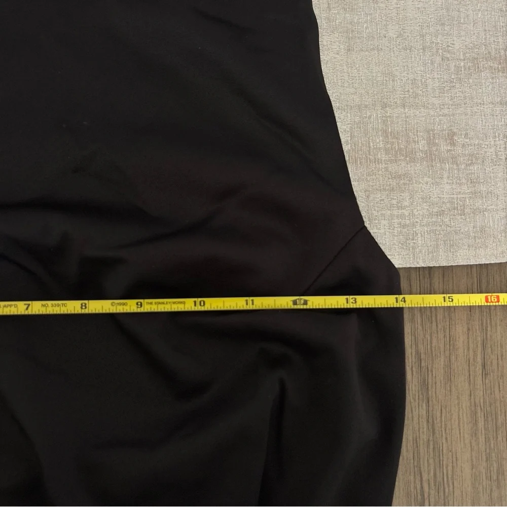 ELLIATT x Revolve Beatrice Halterneck Draped Neckline Fringe Black Dress Size S - Picture 16 of 16